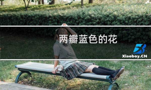 两瓣蓝色的花(两条蛞蝓之间蓝色的花是什么)