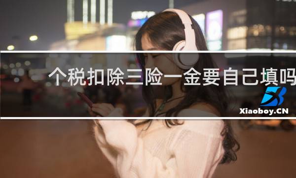 个税扣除三险一金要自己填吗