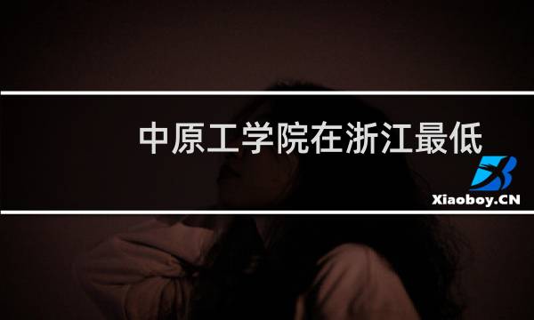 中原工学院在浙江最低多少分(含2023-2024专业分) 往年最低494分