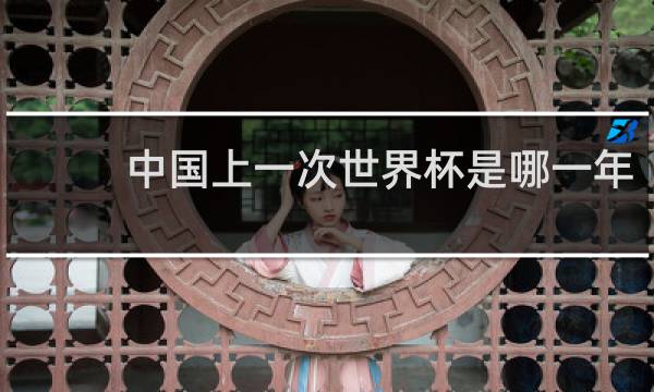 中国上一次世界杯是哪一年