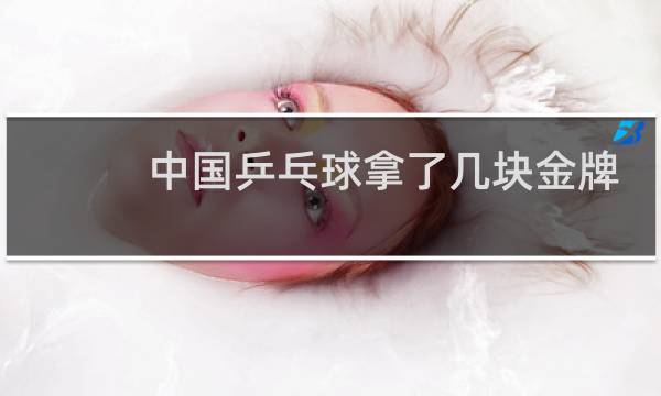 中国乒乓球拿了几块金牌
