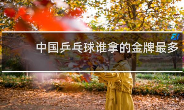 中国乒乓球谁拿的金牌最多