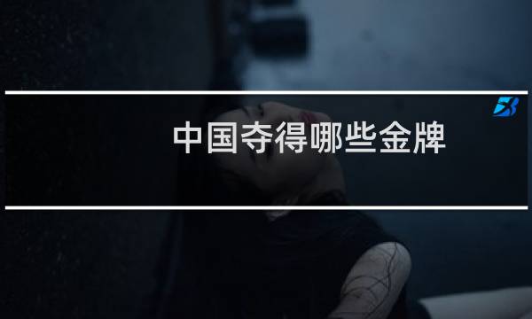 中国夺得哪些金牌