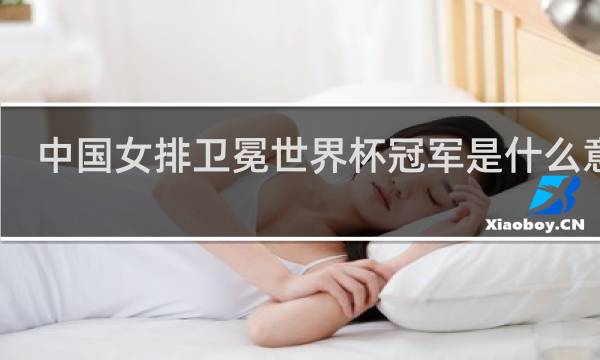 中国女排卫冕世界杯冠军是什么意思