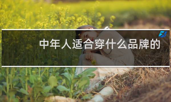 中年人适合穿什么品牌的衣服