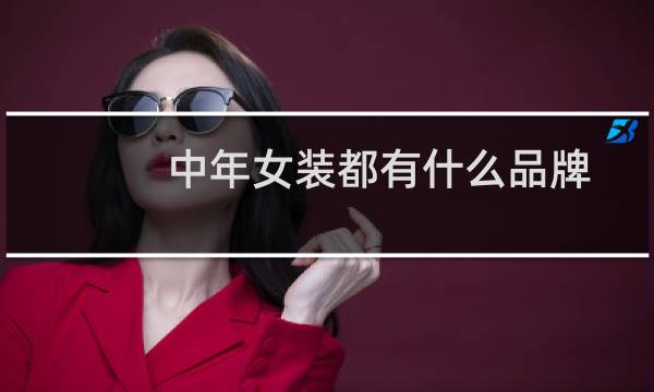 中年女装都有什么品牌