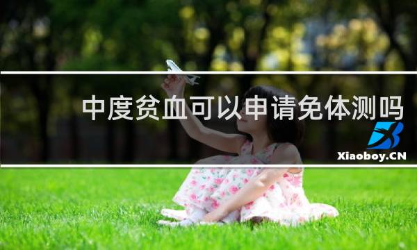 中度贫血可以申请免体测吗