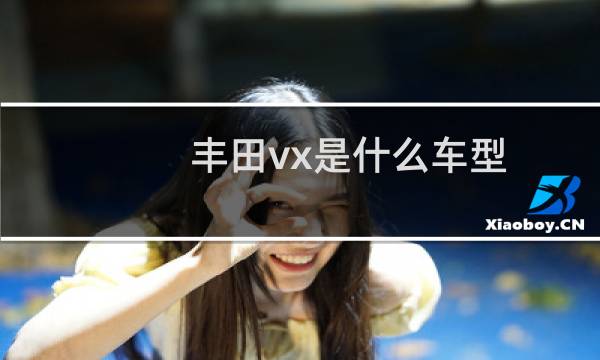 丰田vx是什么车型（丰田vx是什么车）图片