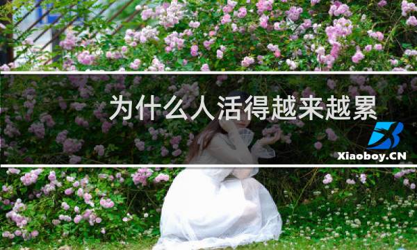 为什么人活得越来越累