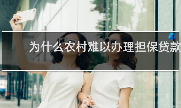 为什么农村难以办理担保贷款