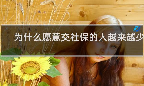 为什么愿意交社保的人越来越少了