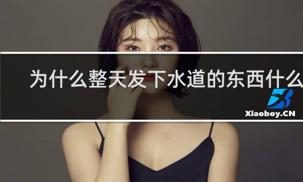 为什么整天发下水道的东西什么梗