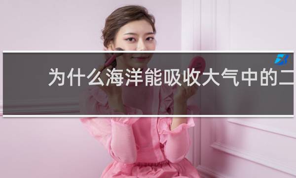 为什么海洋能吸收大气中的二氧化碳图片