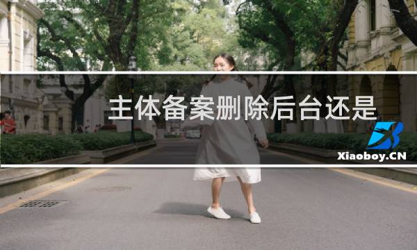 主体备案删除后台还是显示