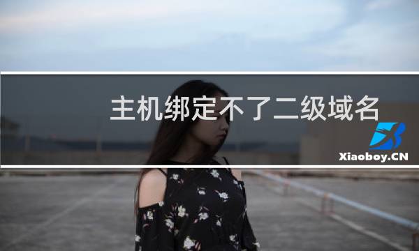 主机绑定不了二级域名-域名及账户问题