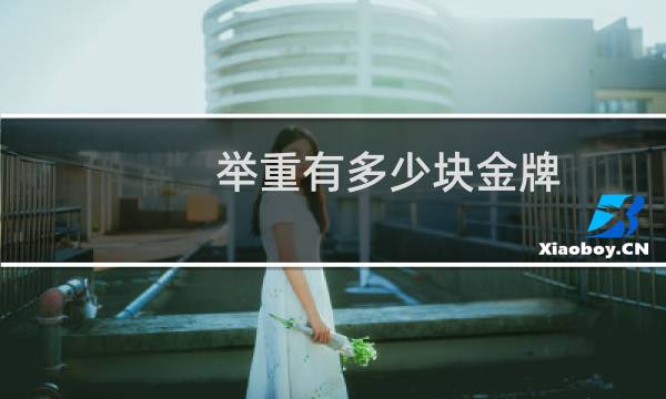 举重有多少块金牌