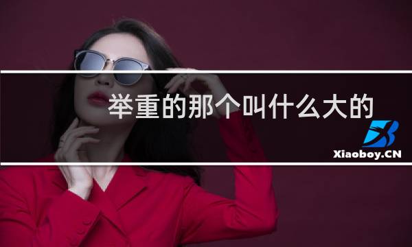 举重的那个叫什么大的
