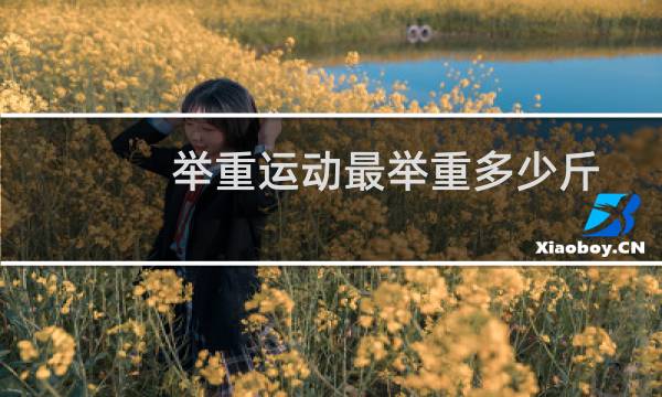 举重运动最举重多少斤