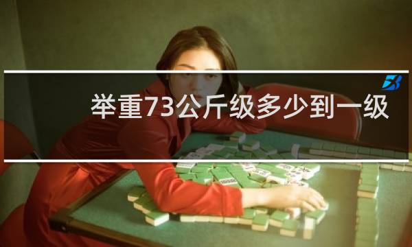 举重73公斤级多少到一级