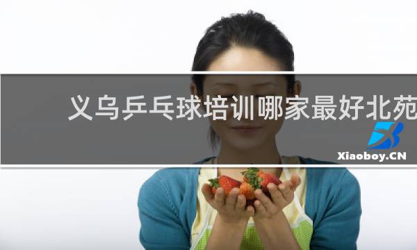 义乌乒乓球培训哪家最好北苑