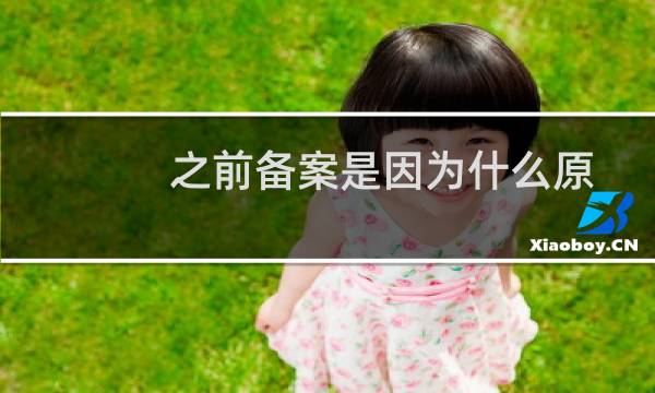 之前备案是因为什么原因被取消的