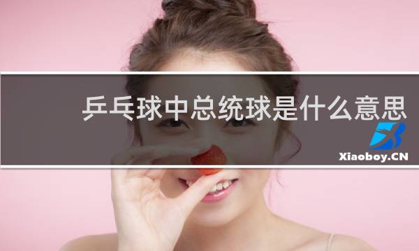 乒乓球中总统球是什么意思