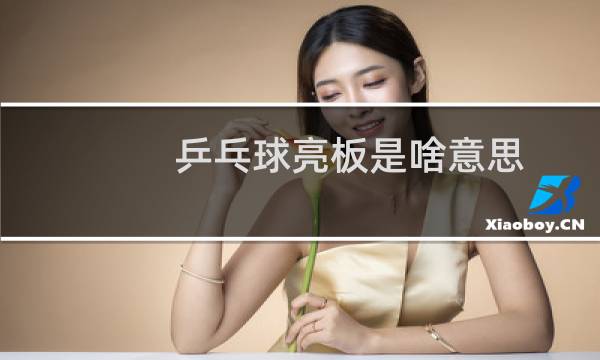 乒乓球亮板是啥意思