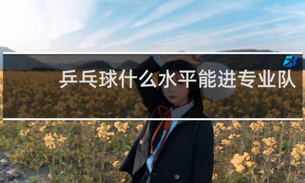 乒乓球什么水平能进专业队