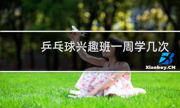乒乓球兴趣班一周学几次