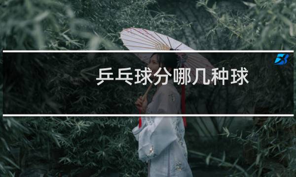 乒乓球分哪几种球