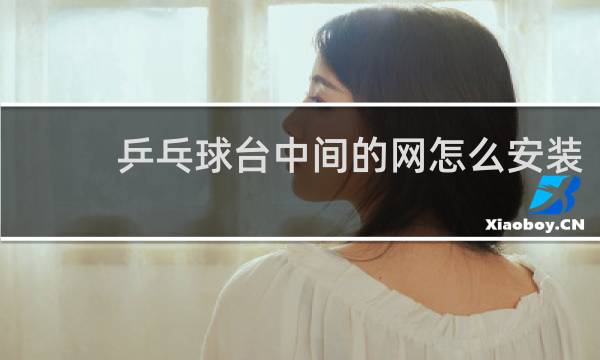 乒乓球台中间的网怎么安装