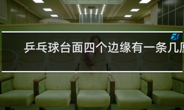 乒乓球台面四个边缘有一条几厘米宽的白线