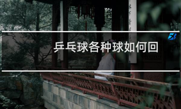 乒乓球各种球如何回