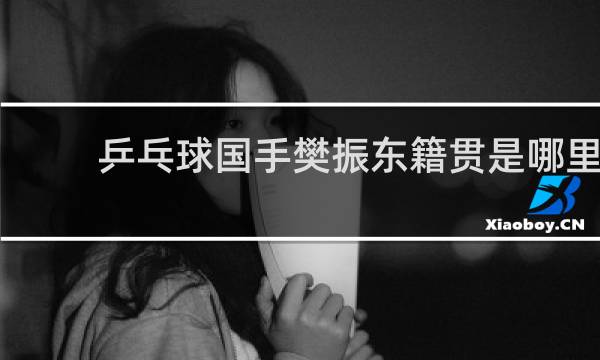 乒乓球国手樊振东籍贯是哪里