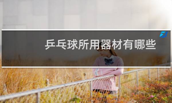 乒乓球所用器材有哪些