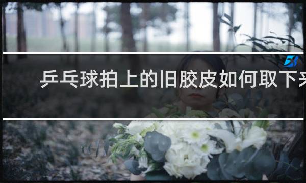 乒乓球拍上的旧胶皮如何取下来