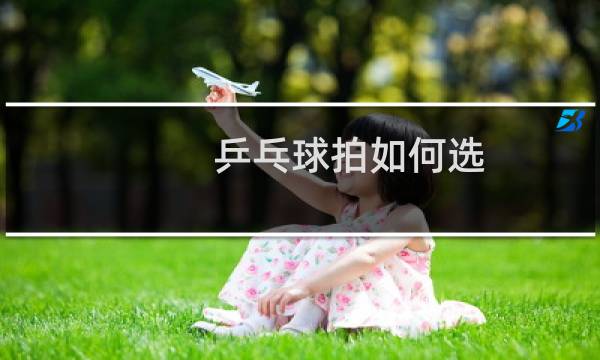 乒乓球拍如何选