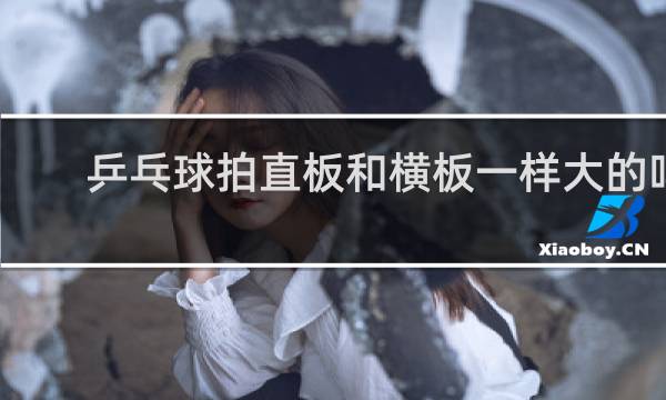 乒乓球拍直板和横板一样大的吗