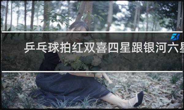 乒乓球拍红双喜四星跟银河六星哪个好