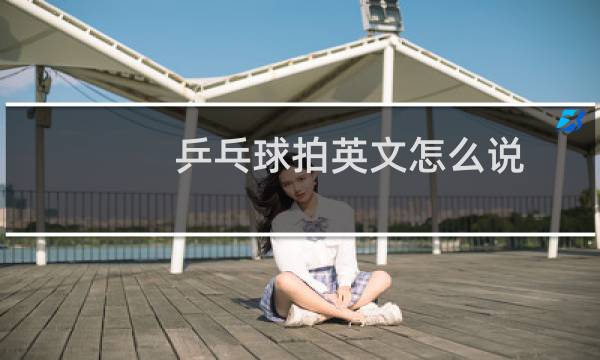 乒乓球拍英文怎么说