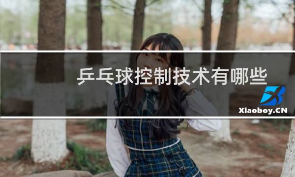 乒乓球控制技术有哪些