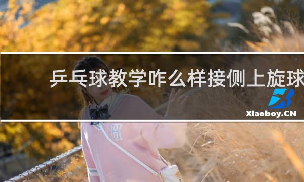 乒乓球教学咋么样接侧上旋球