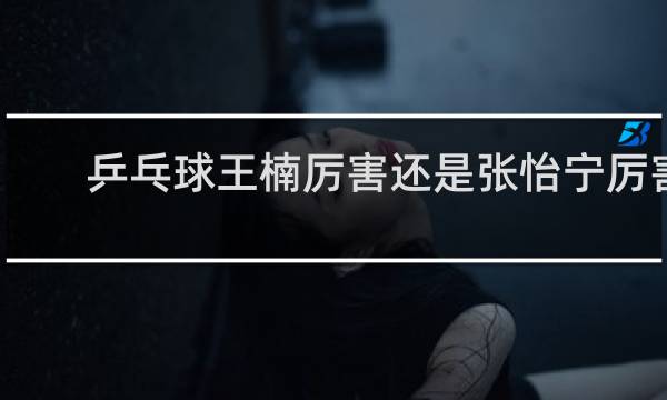 乒乓球王楠厉害还是张怡宁厉害