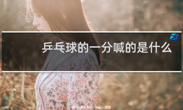 乒乓球的一分喊的是什么