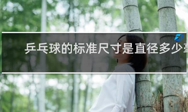乒乓球的标准尺寸是直径多少毫米