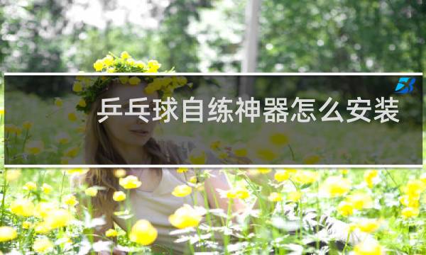 乒乓球自练神器怎么安装