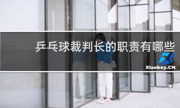 乒乓球裁判长的职责有哪些