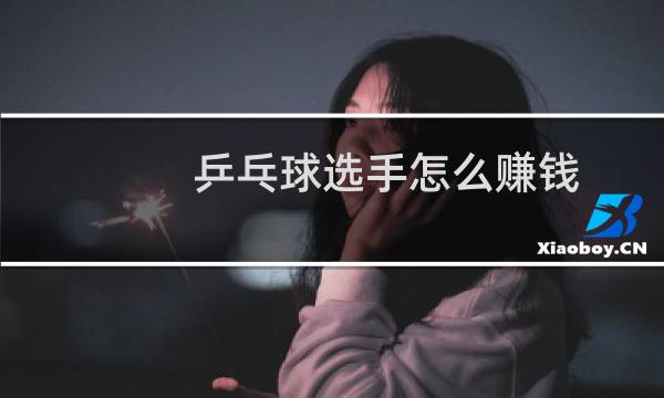 乒乓球选手怎么赚钱