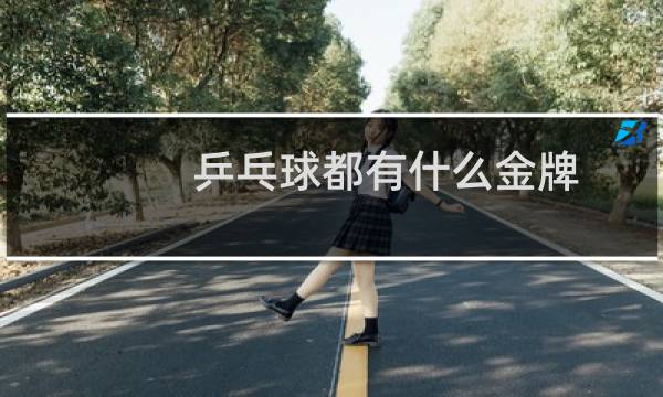 乒乓球都有什么金牌