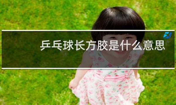 乒乓球长方胶是什么意思